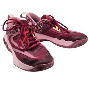 Nike Basketball Shoes Mens Size 8 Pink Red DZ7533-600 Sneakers Low Top